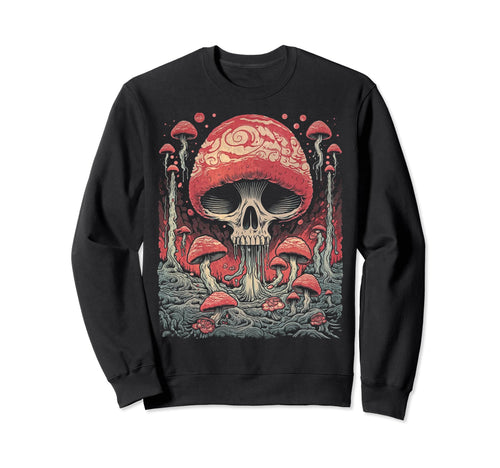 Grunge Mushroom Goth Fungi 70 Sweatshirt - Aesthetic Graphic Men Women - T-Shirt, Sweatshirt, Hoodie