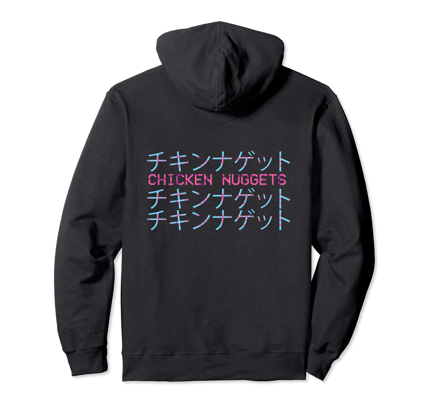 Chicken Nuggets Vaporwave Aesthetic Hoodie - Minimalist Print Unisex - T-Shirt, Sweatshirt, Hoodie