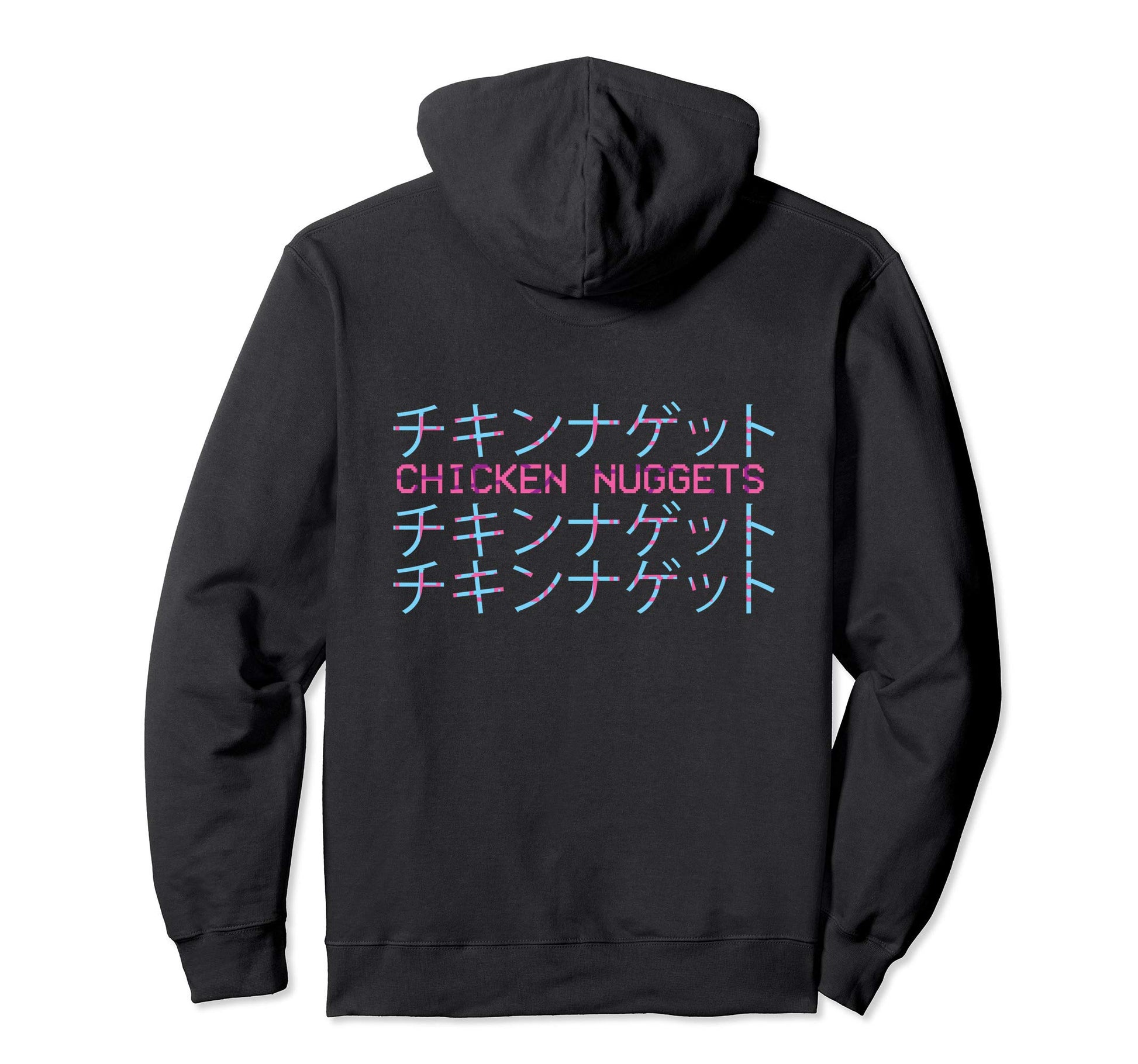 Chicken Nuggets Vaporwave Aesthetic Hoodie - Minimalist Print Unisex - T-Shirt, Sweatshirt, Hoodie