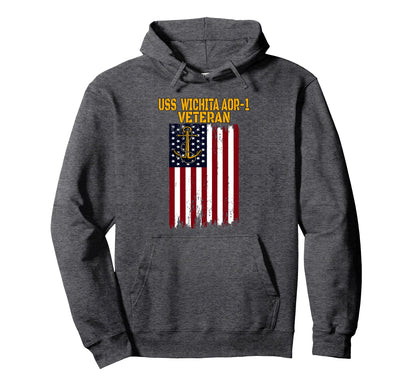 Uss Wichita Aor 1 Replenishment Oiler Hoodie - Custom Art Print for Adults - T-Shirt, Sweatshirt, Hoodie