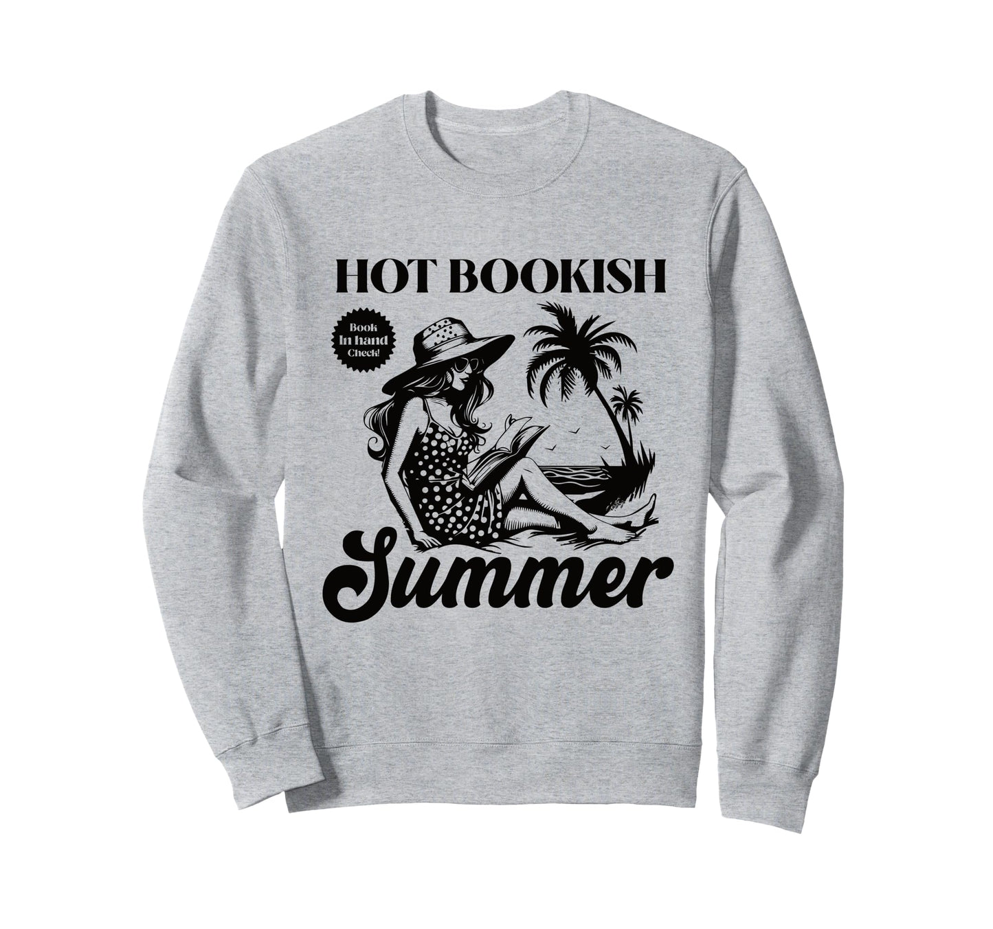 Boho Book Lover Summer Beach Vibes Sweatshirt - Custom Art Print Unisex - T-Shirt, Sweatshirt, Hoodie