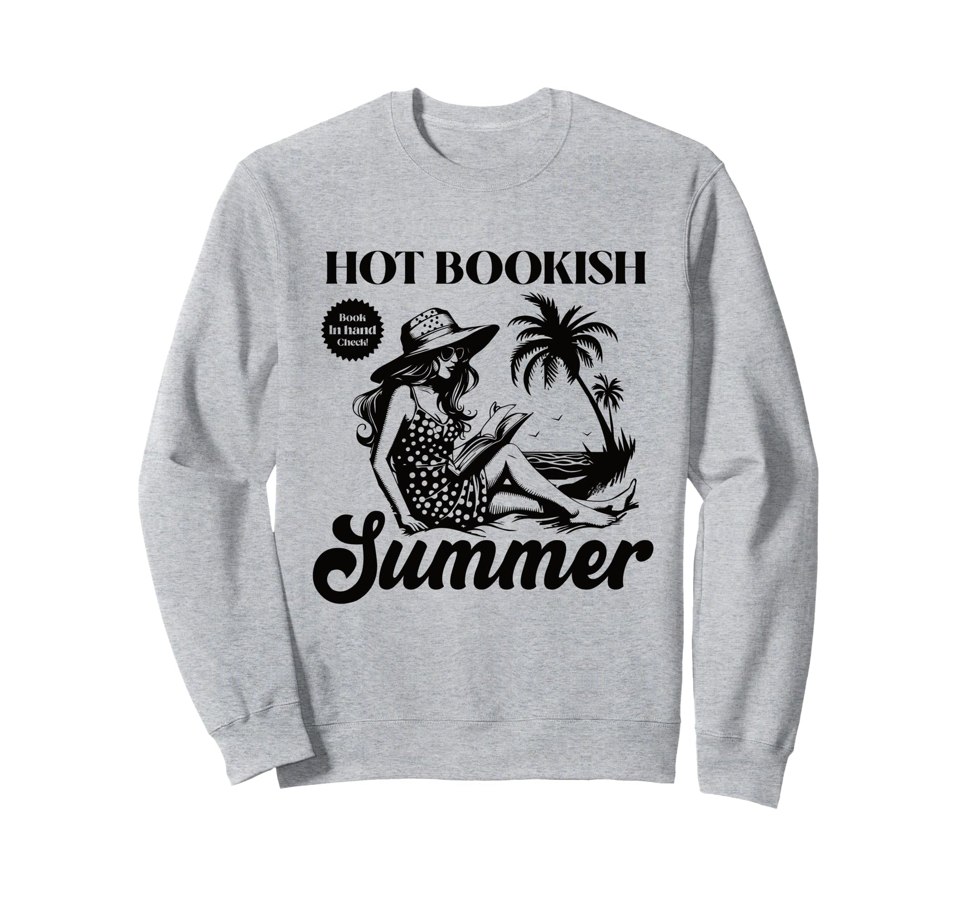 Boho Book Lover Summer Beach Vibes Sweatshirt - Custom Art Print Unisex - T-Shirt, Sweatshirt, Hoodie