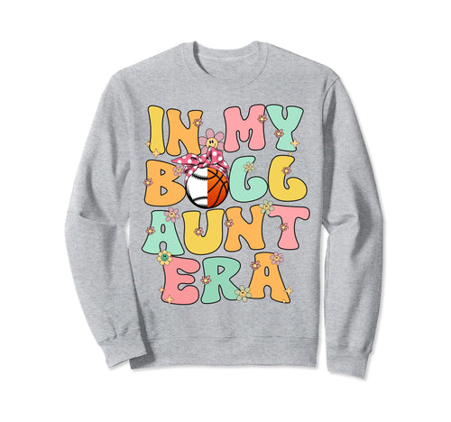 My Ball Aunt Era Groovy Baseball Sweatshirt - Aesthetic Graphic for Adults - T-Shirt, Sweatshirt, Hoodie