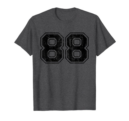 Number 88 Varsity Distressed Sport T-Shirt - Aesthetic Graphic Men Women - T-Shirt, Sweatshirt, Hoodie