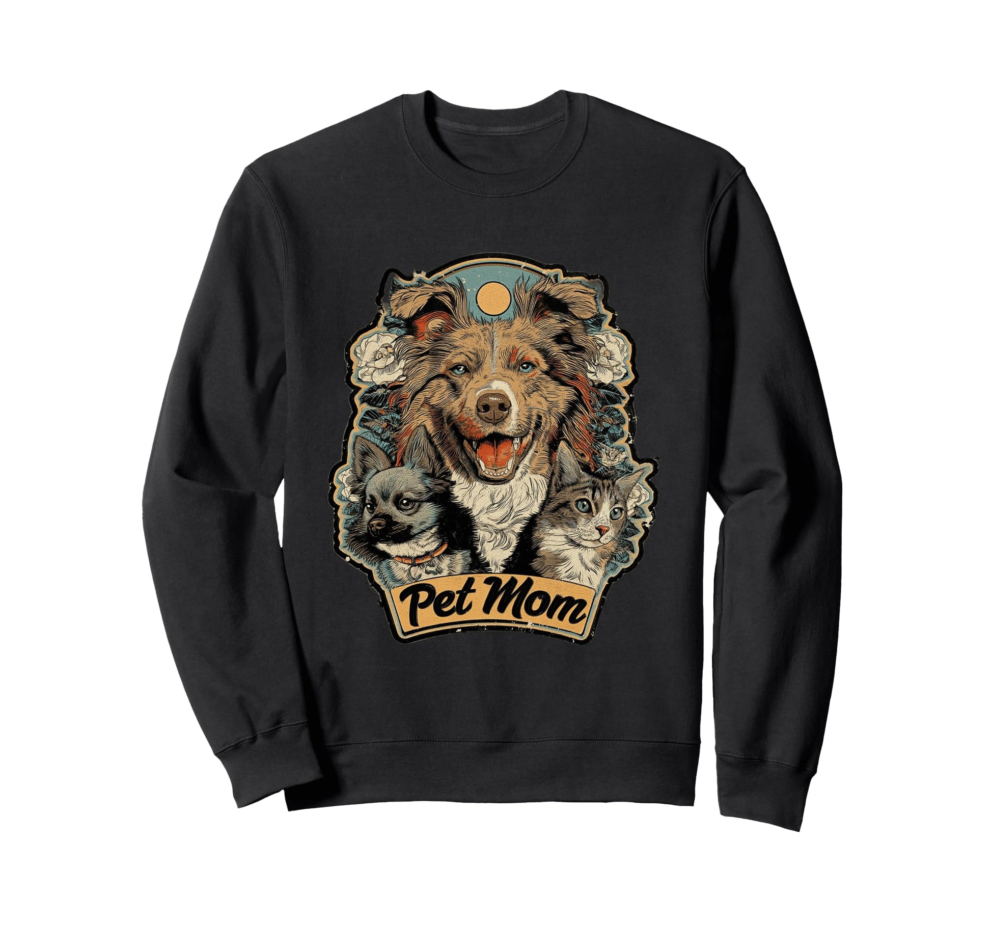 Pet Mom Dog And Cat Multi Lover Sweatshirt - Unique Graphic for Adults - T-Shirt, Sweatshirt, Hoodie