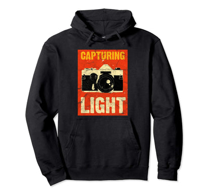 Photographer Dslr Camera Lens Capturing Hoodie - Graphic Print Unisex - T-Shirt, Sweatshirt, Hoodie