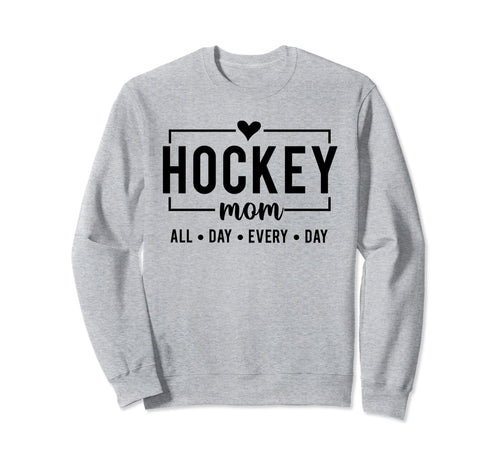 Hockey Mom Game Day Vibes Hockey Sweatshirt - Trendy Graphic Men Women - T-Shirt, Sweatshirt, Hoodie