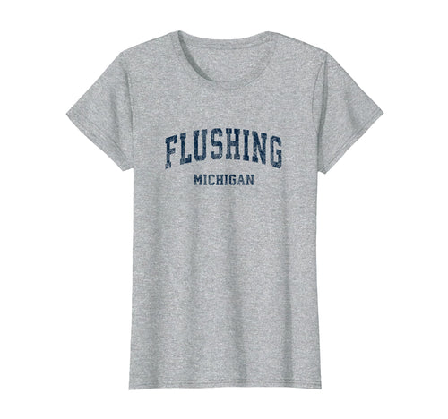 Flushing Michigan Mi Varsity Sports T-Shirt - Custom Art Print Men Women - T-Shirt, Sweatshirt, Hoodie