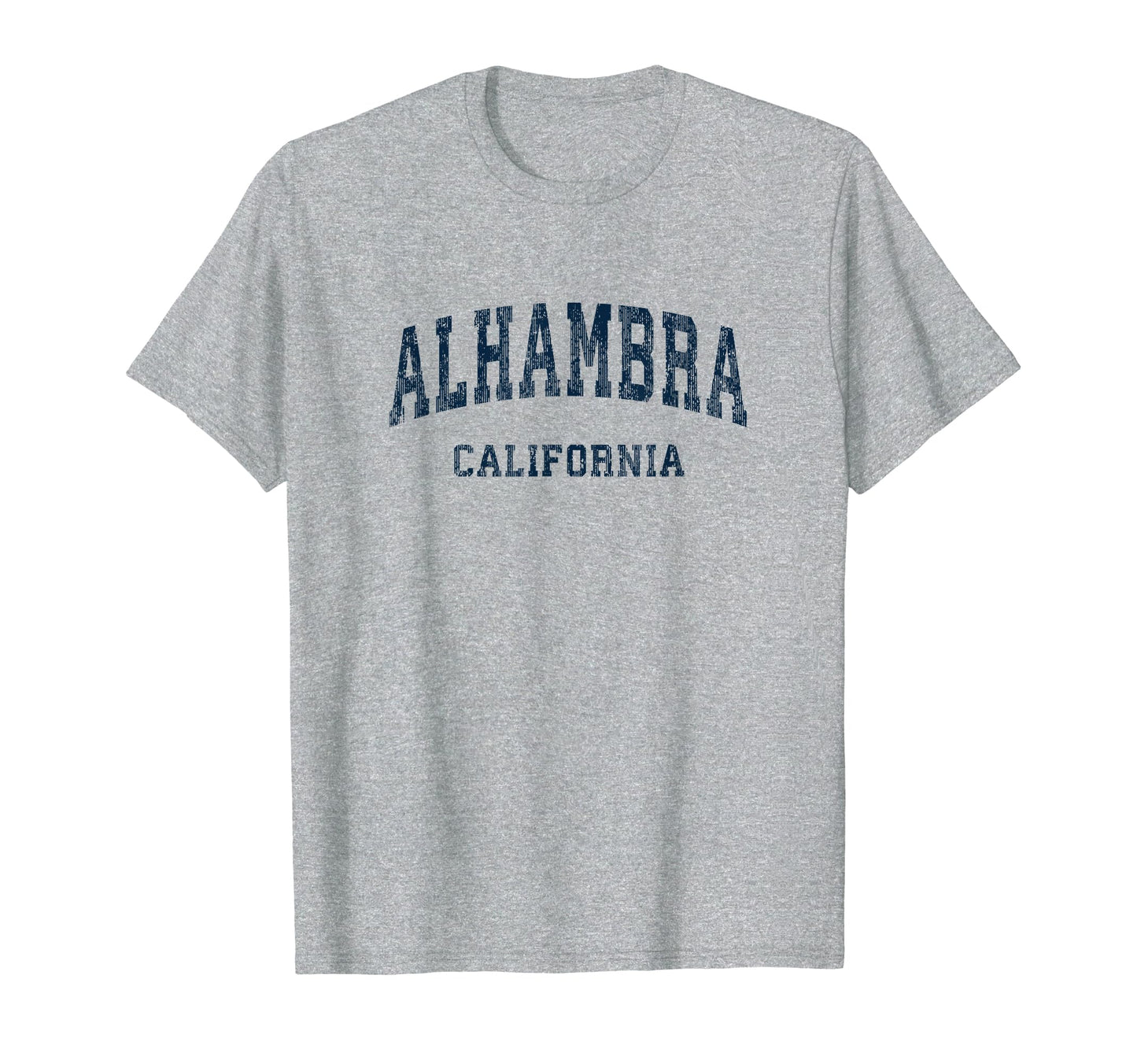 Alhambra California Ca Varsity T-Shirt - Fun Novelty Design for Adults - T-Shirt, Sweatshirt, Hoodie