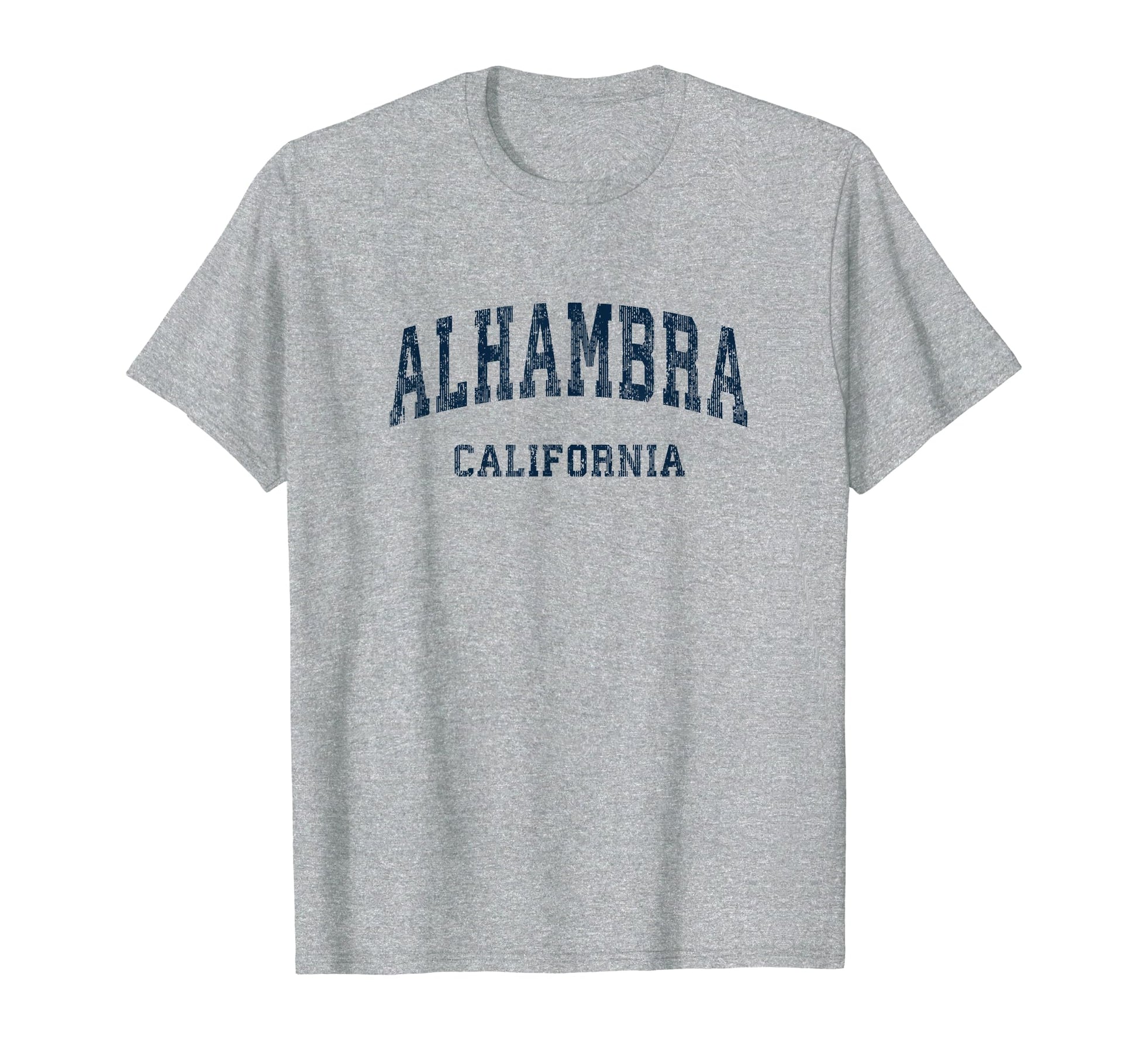 Alhambra California Ca Varsity T-Shirt - Fun Novelty Design for Adults - T-Shirt, Sweatshirt, Hoodie