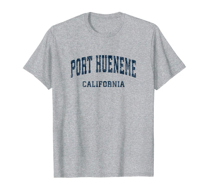 Port Hueneme California Ca Varsity T-Shirt - Minimalist Print Men Women - T-Shirt, Sweatshirt, Hoodie