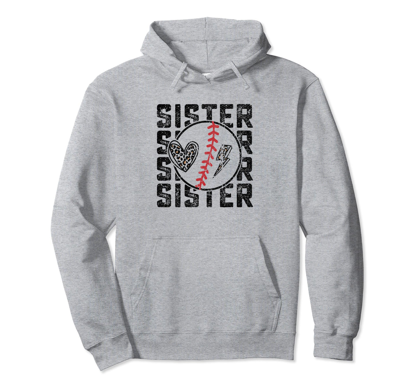 Baseball Sister Sport Hoodie - Graphic Print Men Women - T-Shirt, Sweatshirt, Hoodie