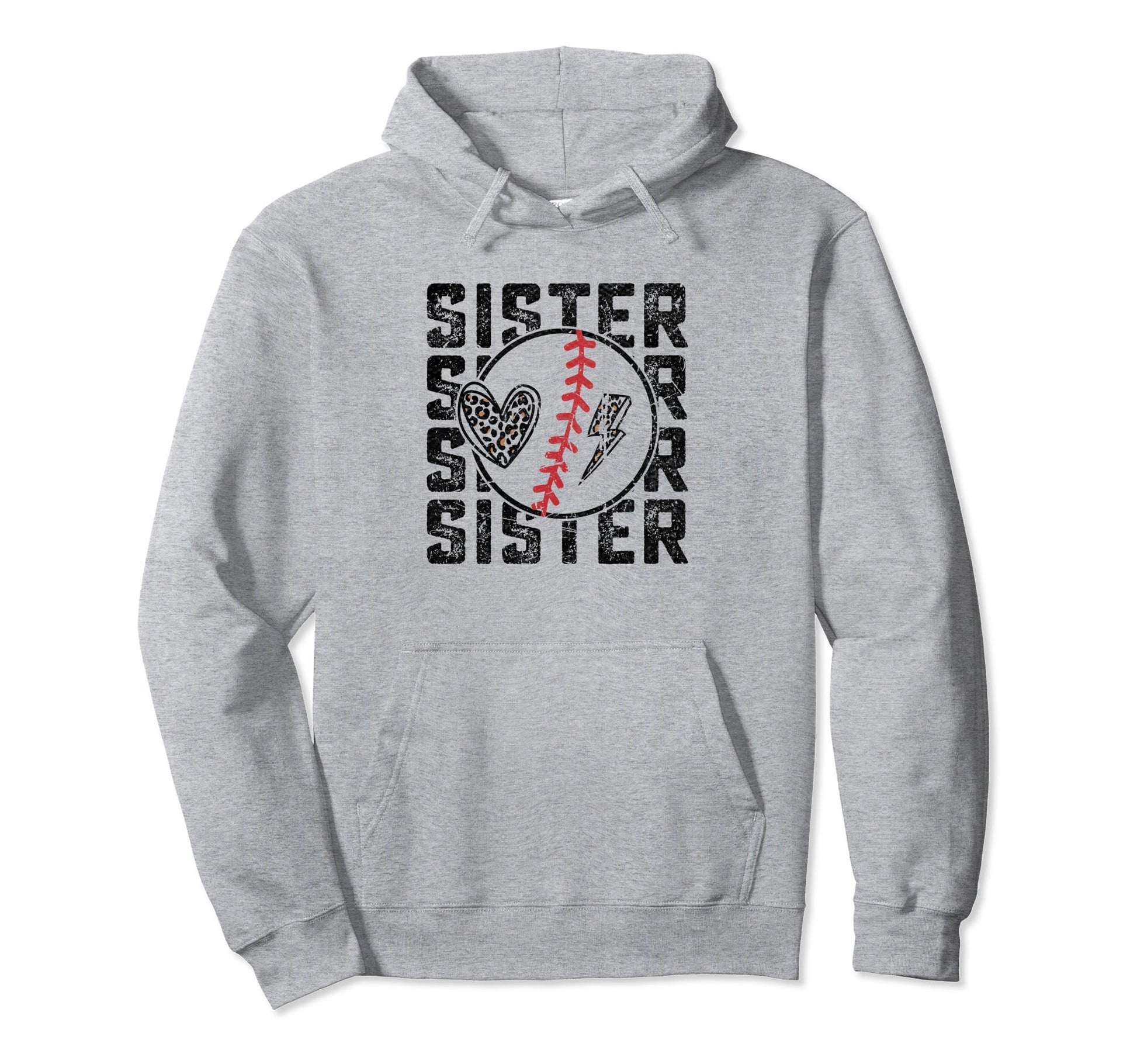 Baseball Sister Sport Hoodie - Graphic Print Men Women - T-Shirt, Sweatshirt, Hoodie