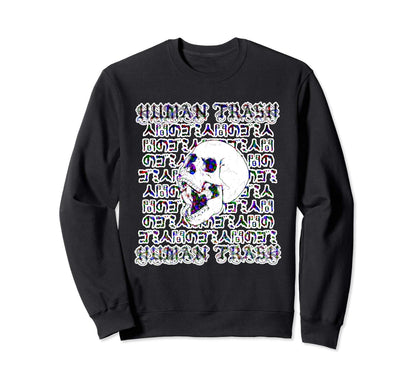 Vaporwave Human Trash Aesthetic Sweatshirt - Custom Art Print Unisex - T-Shirt, Sweatshirt, Hoodie