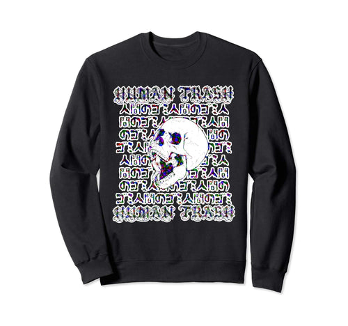 Vaporwave Human Trash Aesthetic Sweatshirt - Custom Art Print Unisex - T-Shirt, Sweatshirt, Hoodie