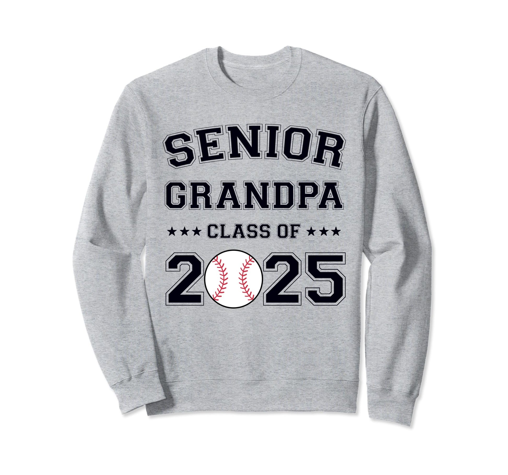 Class 2025 Baseball Grandpa Senior Sweatshirt - Trendy Graphic for Adults - T-Shirt, Sweatshirt, Hoodie
