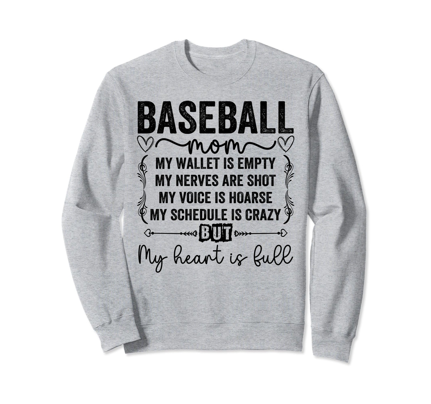Funny Baseball Mom My Wallet Is Sweatshirt - Streetwear Style for Adults - T-Shirt, Sweatshirt, Hoodie