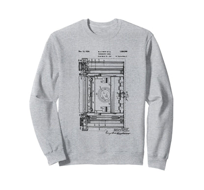 Camera Photographic Patent 1934 Sweatshirt - Graphic Print for Adults - T-Shirt, Sweatshirt, Hoodie