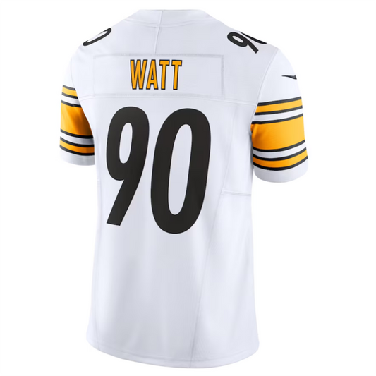#90 T.J. Watt Player P.Steelers White Vapor F.U.S.E. Limited Football Jerseys football jersey product view 1