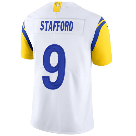 #9 Matthew Stafford Player LA.Rams White Stitched Game Football Jerseys football jersey product view 1