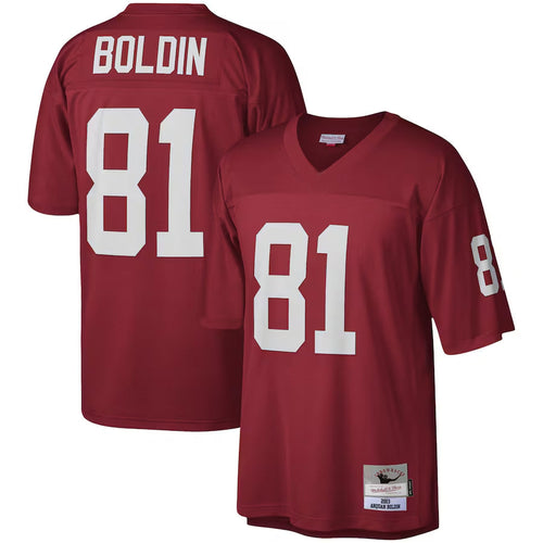 A.Cardinals #81 Anquan Boldin Player Mitchell & Ness Cardinal Legacy Replica Football Jerseys football jersey product view 1