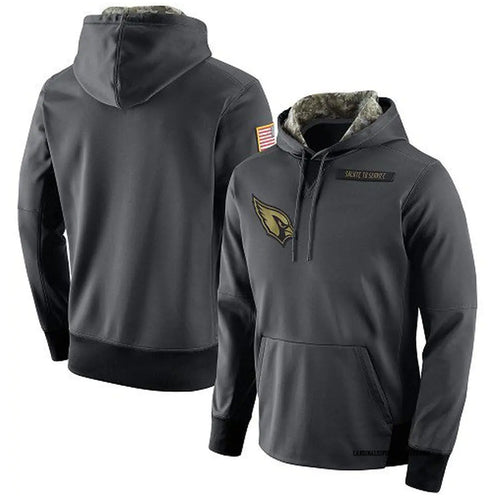 A.Cardinals Gray Salute To Service Pullover Hoodie Player Football Jerseys football jersey product view 1