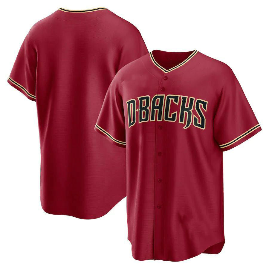 A.Diamondbacks Blank Player Replica Red Stitches Baseball Jerseys baseball jersey product view 1