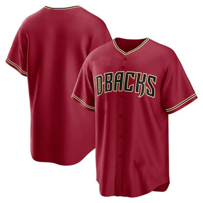 A.Diamondbacks Blank Player Replica Red Stitches Baseball Jerseys baseball jersey product view 1