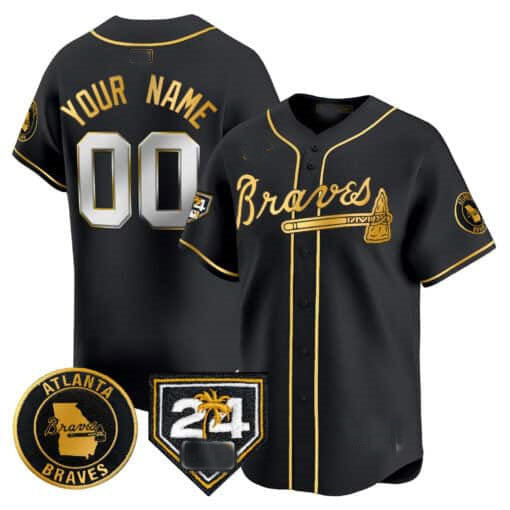 Custom A.Braves Spring Training Patch Vapor Premier Limited ¨CStitched Baseball Jerseys baseball jersey product view 2