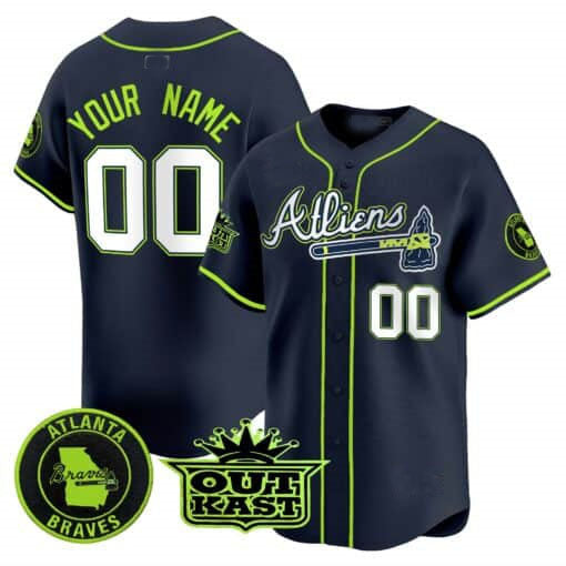Custom A.Braves Atliens Vapor Premier Limited ¨C All Stitched Baseball Jerseys baseball jersey product view 1