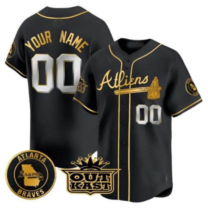 Custom A.Braves Atliens Vapor Premier Limited ¨C All Stitched Baseball Jerseys baseball jersey product view 2