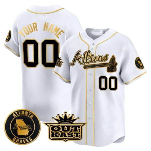 Custom A.Braves Atliens Vapor Premier Limited ¨C All Stitched Baseball Jerseys baseball jersey product view 3