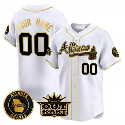 Custom A.Braves Atliens Vapor Premier Limited ¨C All Stitched Baseball Jerseys baseball jersey product view 3