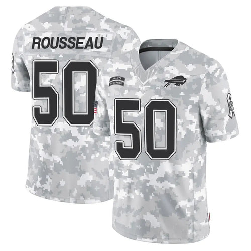 B.Bills #50 Gregory Rousseau Player Arctic Camo Salute to Service Limited Football Jerseys football jersey product view 1
