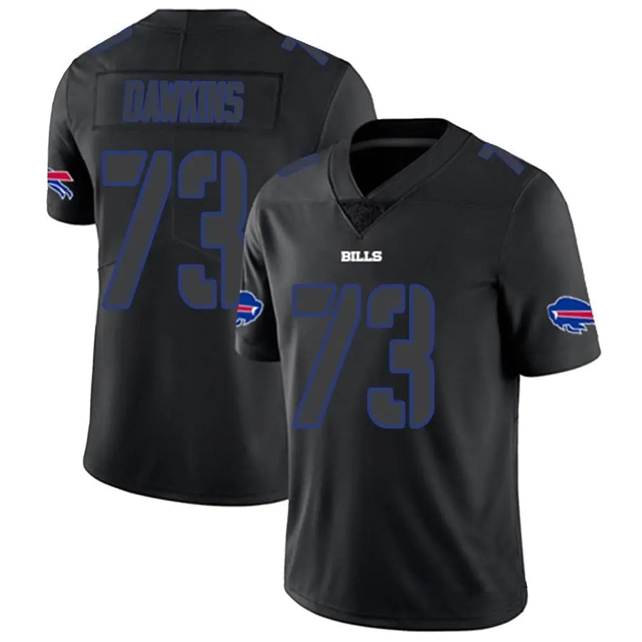 B.Bills #73 Dion Dawkins Player Black Limited Football Jerseys football jersey product view 1
