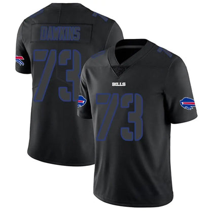B.Bills #73 Dion Dawkins Player Black Limited Football Jerseys football jersey product view 1