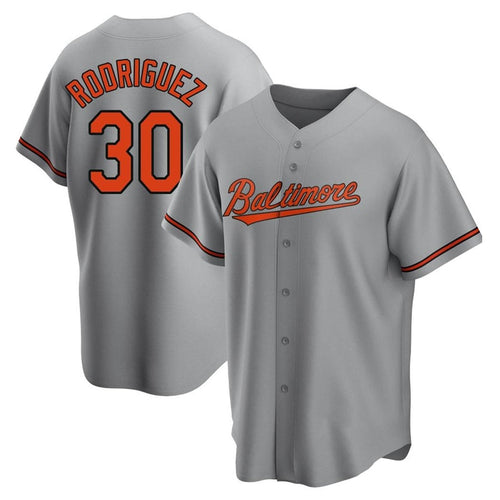 B.Orioles #30 Grayson Rodriguez Player Gray Replica Game Baseball Jerseys baseball jersey product view 1