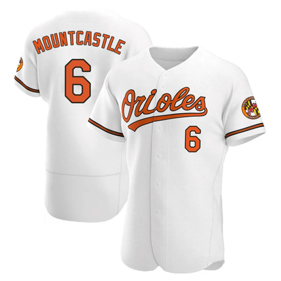 B.Orioles #6 Ryan Mountcastle Player White Limited Elite Baseball Jerseys baseball jersey product view 1