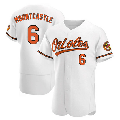 B.Orioles #6 Ryan Mountcastle Player White Limited Elite Baseball Jerseys baseball jersey product view 1