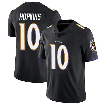 B.Ravens #10 DeAndre Hopkins Player Black Vapor Limited Football Jerseys football jersey product view 1