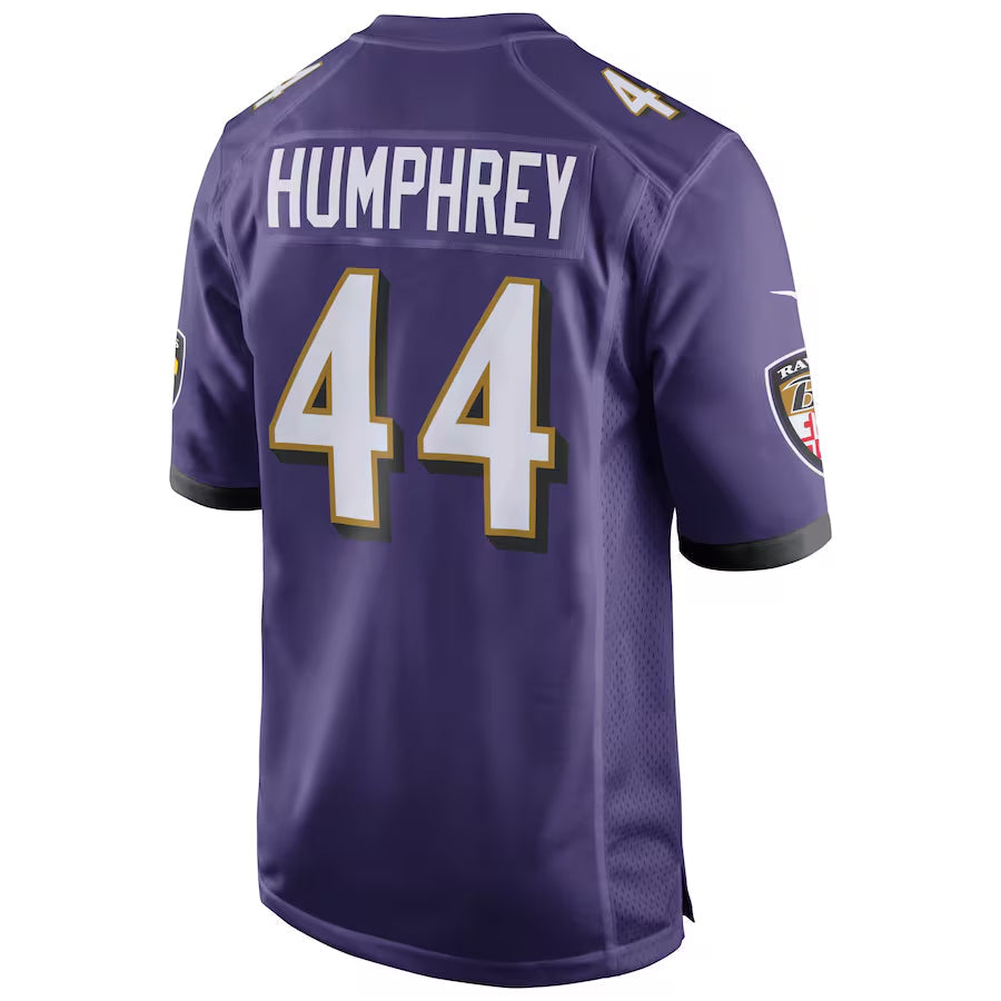 B.Ravens #44 Marlon Humphrey Player Purple Home Game Football Jerseys football jersey product view 1