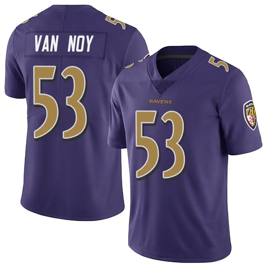 B.Ravens #53 Kyle Van Noy Player Purple Vapor Limited Football Jerseys football jersey product view 1