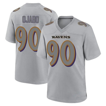 B.Ravens #90 David Ojabo Player Gray Legend Replica Football Jerseys football jersey product view 1
