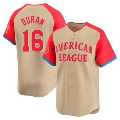B.Red Sox #16 Jarren Duran Player Short-Sleeved Home Game Baseball Jerseys baseball jersey product view 1