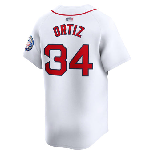 B.Red Sox #34 David Ortiz Player Vapor Premier Limited Home Game Baseball Jerseys baseball jersey product view 1
