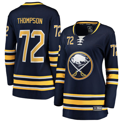 B.Sabres #72 Tage Thompson Player Supporters Navy Home Breakaway Hockey Jerseys hockey jersey product view 1