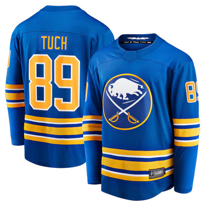 B.Sabres #89 Alex Tuch Player Supporters Home Breakaway Royal Hockey Jerseys hockey jersey product view 1