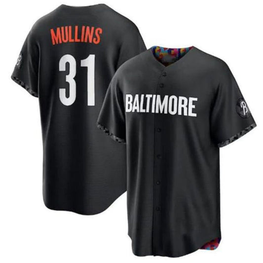 #31 Cedric Mullins Player B.Orioles Black City Connect Replica Baseball Jerseys baseball jersey product view 1