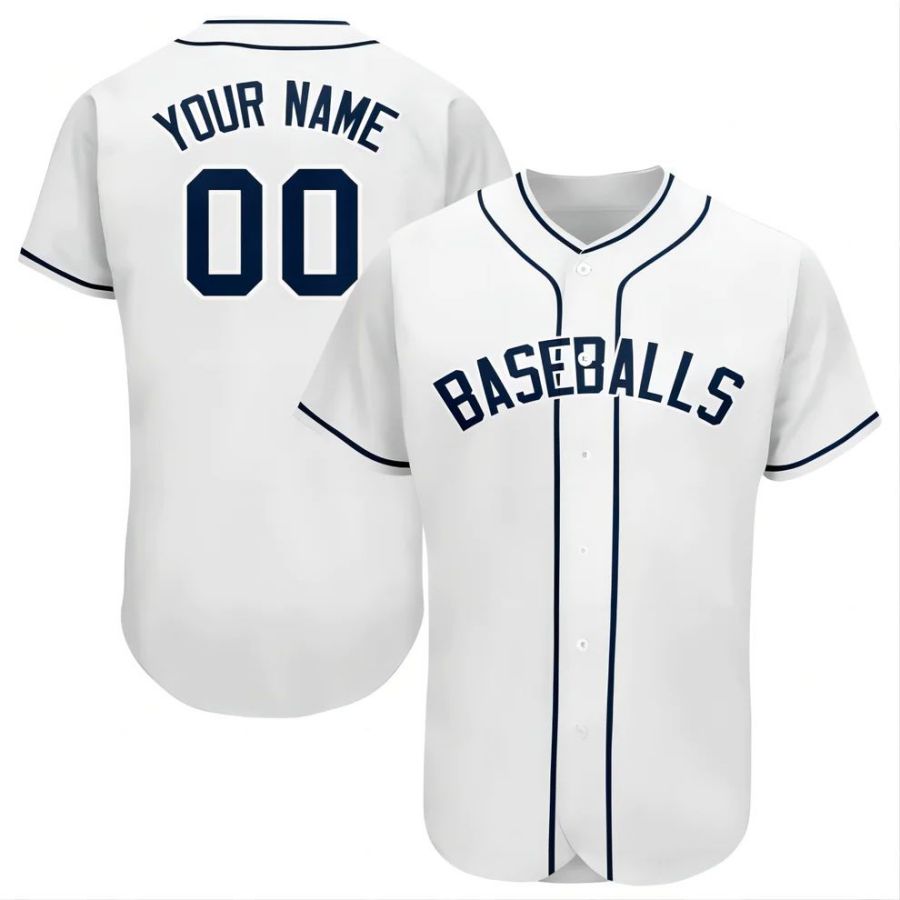 Custom S.Diego Padres Stitched Personalized Button Down Baseball Jerseys baseball jersey product view 1