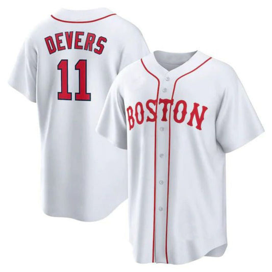 #11 Rafael Devers Player B.Red Sox White Replica Game Baseball Jerseys baseball jersey product view 1